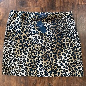 Abercrombie & Fitch Leopard Print Mini Skirt